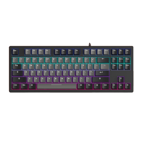 Bàn phím cơ gaming Dareu EK87 V2 | Có dây, TKL, Linear Switch, RGB, Gray/Black