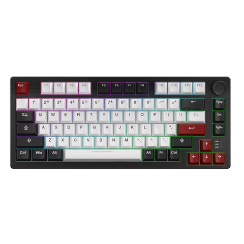 Bàn phím cơ gaming Dareu EK75 Pro | 3 Mode, TKL, Linear Switch, RGB, Black/Yellow, Hot swap