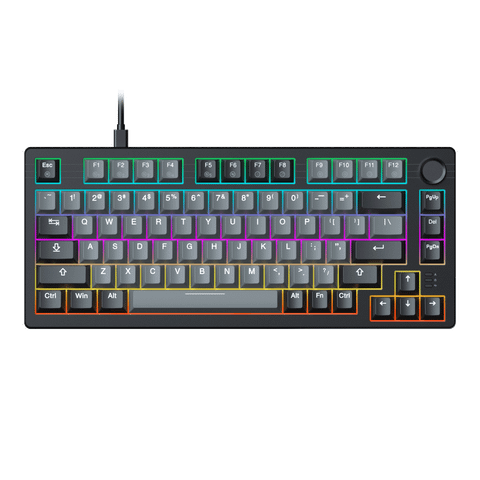 Bàn phím cơ gaming Dareu EK75 | Có dây, TKL, Linear Switch, RGB, Black/Gray